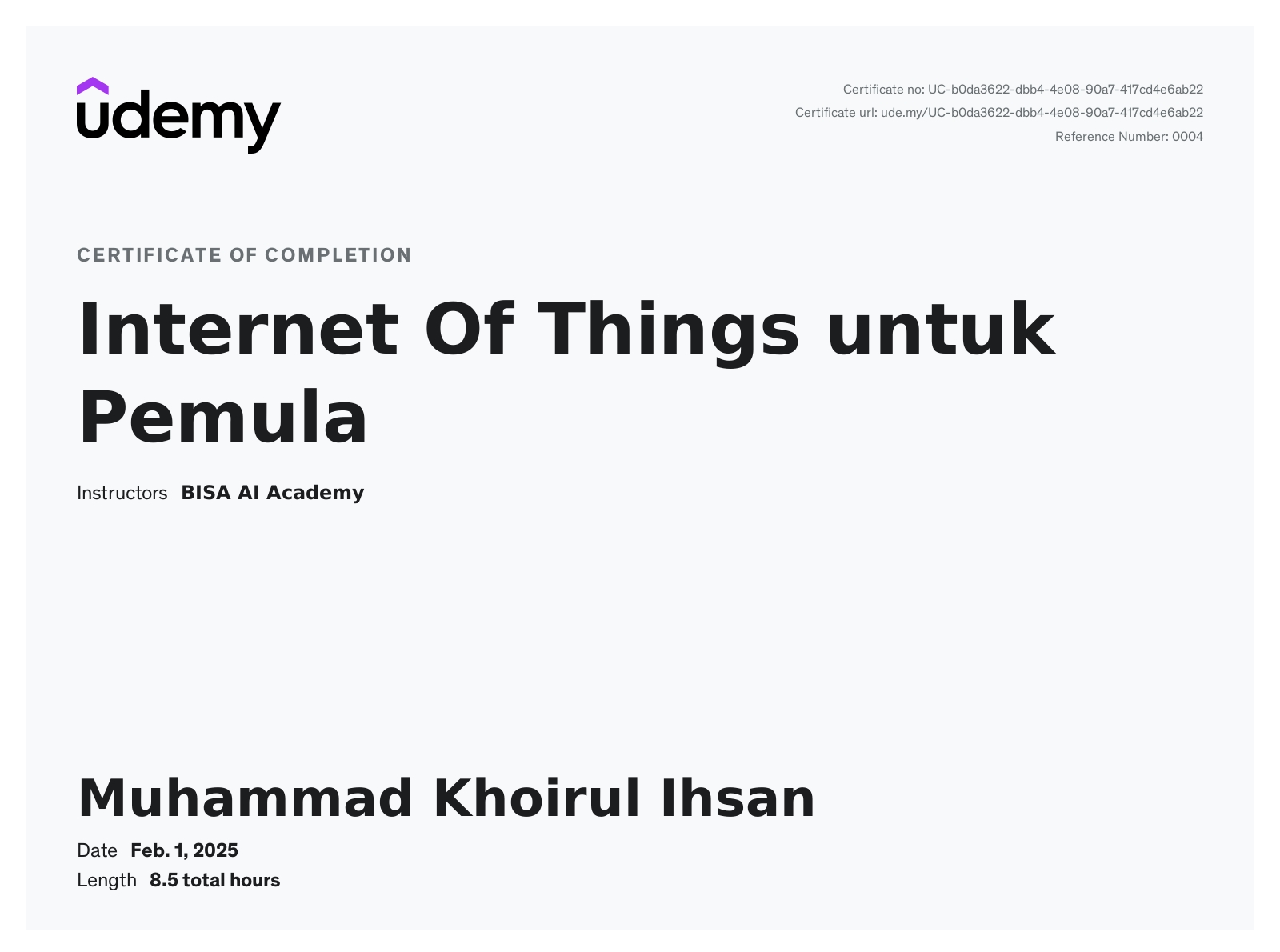 Certificate 4